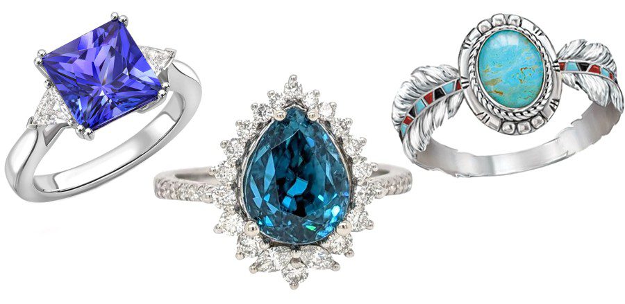 December Birthstones - Tanzanite, Zircon & Turquoise December Birthstones - Tanzanite, Zircon & Turquoise