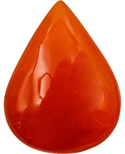 Carnelain Buyer’s Guide – Properties, Treatments & Value Carnelian Buyers Guide 4 - orange gemstone - pear shape - cabochon - usa