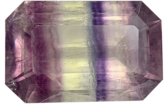 Fluorite Buyers Guide 1 - emerald cut - multi colour - faceted - china Fluorite Buyer’s Guide – Properties, Treatments & Value Fluorite Buyers Guide 1 - emerald cut - multi colour - faceted - china