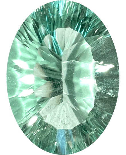 Fluorite Buyer’s Guide – Properties, Treatments & Value Fluorite Buyers Guide 4 - green gemstone - oval shape - south sfrica - faceted