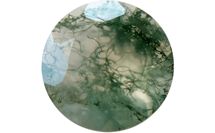 Moss Agate Buyers Guide 1 - faceted - round shape - india Moss Agate Buyer’s Guide – Properties, Treatments & Value Moss Agate Buyers Guide 1 - faceted - round shape - india