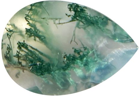Moss Agate Buyers Guide 3 = pear shape - faceted - India Moss Agate Buyer’s Guide – Properties, Treatments & Value Moss Agate Buyers Guide 3 = pear shape - faceted - India