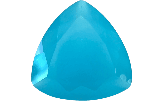 Chalcedony Buyer’s Guide – Properties, Treatments & Value Chalcedony Buyers Guide 1 - trilliant shape - madagascar - faceted - neon blue