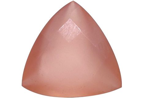 Chalcedony Buyer’s Guide – Properties, Treatments & Value Chalcedony Buyers Guide 3 - peach colour - Oregon - California - trilliant shape - faceted