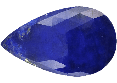 Lapis Lazuli Buyers Guide 5 - Afghan - pear shape - blue colour - faceted - pyrite Lapis Lazuli Buyer’s Guide – Properties, Treatments & Value Lapis Lazuli Buyers Guide 5 - Afghan - pear shape - blue colour - faceted - pyrite