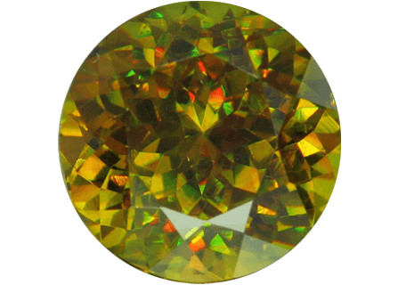 Sphene Buyers Guide 5 - titanite - yellow green colour - round shape - madagascar - faceted Sphene Buyer’s Guide – Properties, Treatments & Value Sphene Buyers Guide 5 - titanite - yellow green colour - round shape - madagascar - faceted