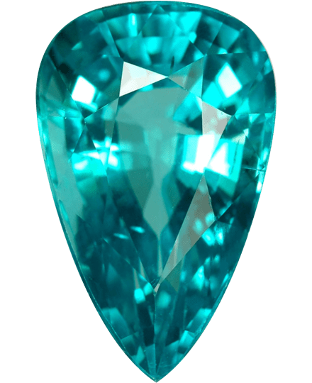 Apatite Buyer’s Guide – Properties, Treatments & Value Apatite Buyers Guide 4 - blue colour - pear shape - faceted - madagascar