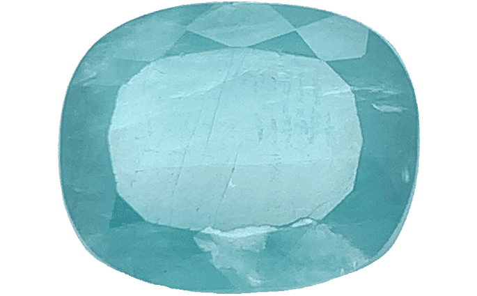 Grandidierite Buyers Guide 1 - cushion shape - blue green colour - faceted - madagascar Grandidierite Buyer’s Guide – Properties, Treatments & Value Grandidierite Buyers Guide 1 - cushion shape - blue green colour - faceted - madagascar