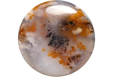 Dendritic Agate Buyers Guide 2 - round - cabochon - brazil Dendritic Agate Buyer’s Guide – Properties, Treatments & Value Dendritic Agate Buyers Guide 2 - round - cabochon - brazil
