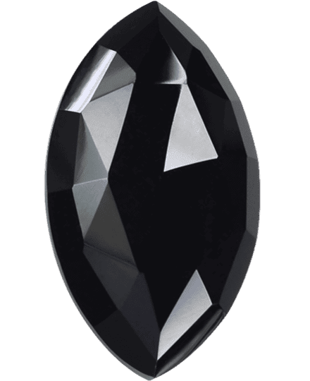 Onyx Buyer’s Guide – Properties, Treatments Onyx Buyers Guide 4 - marquise shape - faceted - black colour - india