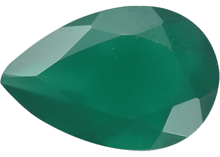 Onyx Buyers Guide 5 - pear shape - green colour - faceted - india Onyx Buyer’s Guide – Properties, Treatments Onyx Buyers Guide 5 - pear shape - green colour - faceted - india