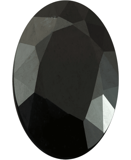 Serendibite Buyer’s Guide – Properties, Treatments Serendibite Buyers Guide 4 - oval shape - faceted - black colour - sri lanka