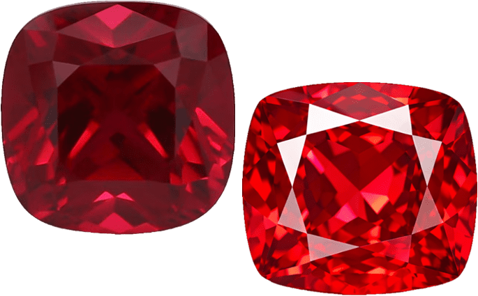 Ruby vs Spinel: Radiant Definitive Red Comparison Ruby vs Spinel_1