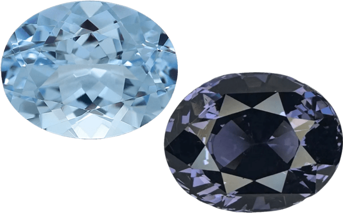 Aquamarine vs Spinel_1 Aquamarine vs Spinel: Vibrant Prime Blue Guide Aquamarine vs Spinel_1