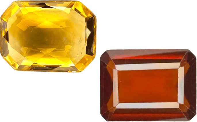 Citrine vs Hessonite Garnet_1 Citrine vs Hessonite Garnet: Majestic Exceptional Colour Guide Citrine vs Hessonite Garnet_1
