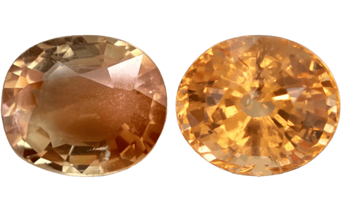 Sunstone vs Hessonite Garnet_1 Hessonite Garnet vs Heliodor: Dazzling Supreme Colour Guide Sunstone vs Hessonite Garnet_1