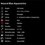8.06 ct Blue Aquamarine - iGemz22986