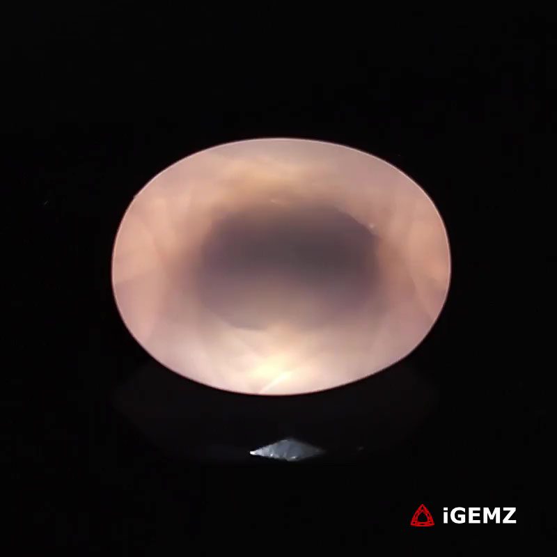 iGemz23837.1 18.2 ct Pink Quartz Rose - iGemz23837