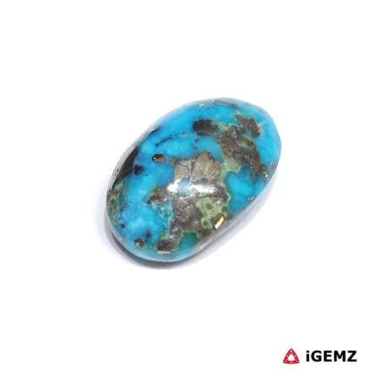 13.6 ct Persian Turquoise with Pyrite - iGemz32571