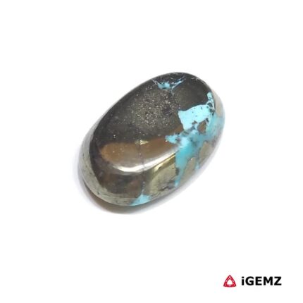20.8 ct Persian Turquoise with Pyrite - iGemz32582