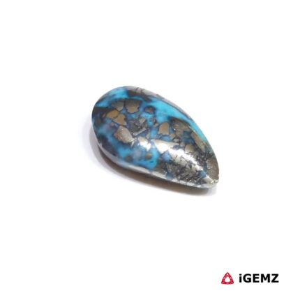 8.87 ct Persian Turquoise with Pyrite - iGemz32585