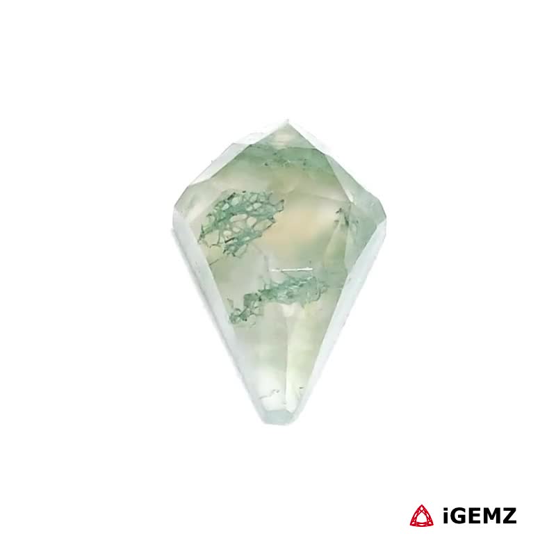 iGemz24261.1 3.98 ct Green Moss Agate - iGemz24261