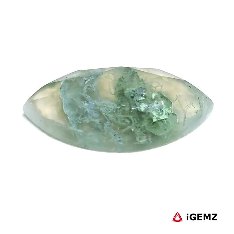 iGemz24308.1 6.2 ct Green Moss Agate - iGemz24308