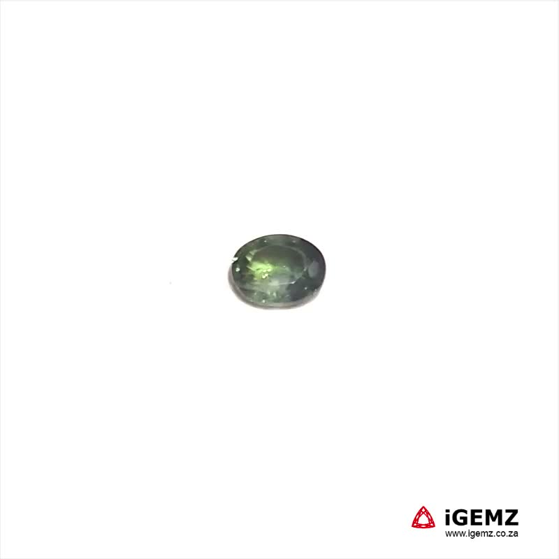 iGemz20333B.1 0.52 ct Parti Green Sapphire - iGemz20333B
