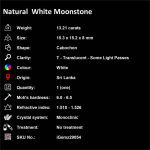 13.21 ct White Moonstone - iGemz29054 gemstone for sale at igemz.co.za