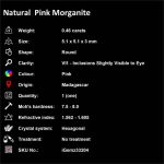 Natural Pink Morganite 0.46 ct Loose Gemstone | iGemz33204 gemstone for sale at igemz.co.za