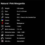 Natural Pink Morganite 0.39 ct Loose Gemstone | iGemz33221 gemstone for sale at igemz.co.za