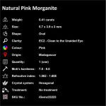 Natural Pink Morganite 0.41 ct Loose Gemstone | iGemz33223 gemstone for sale at igemz.co.za