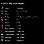 Natural Sky Blue Topaz 1.66 ct Loose Gemstone | iGemz22747 gemstone for sale at igemz.co.za