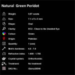 Natural Green Peridot 0.87 ct Loose Gemstone | iGemz20546 gemstone for sale at igemz.co.za