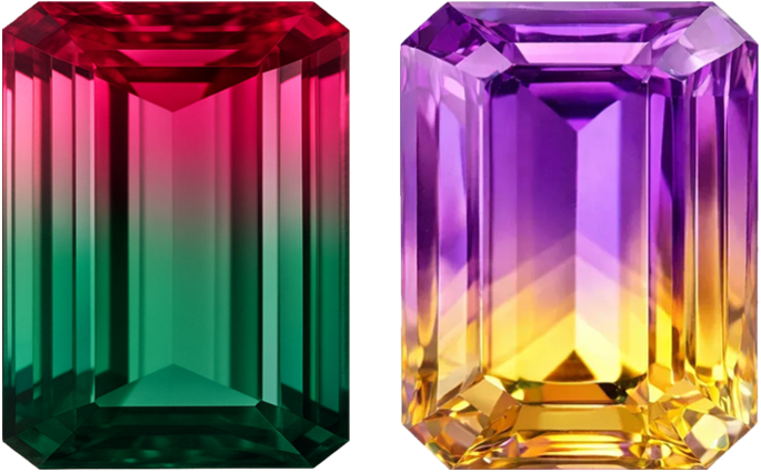 Tourmaline vs Ametrine_1 Tourmaline vs Ametrine: Radiant Elite Multicolour Guide Tourmaline vs Ametrine_1