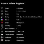 0.22 ct Yellow Sapphire - iGemz23421