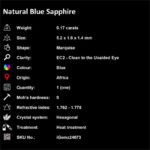 0.17 ct Blue Sapphire - iGemz24673