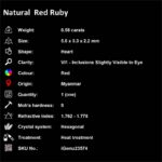 0.58 ct Red Ruby - iGemz23574 gemstone for sale at igemz.co.za